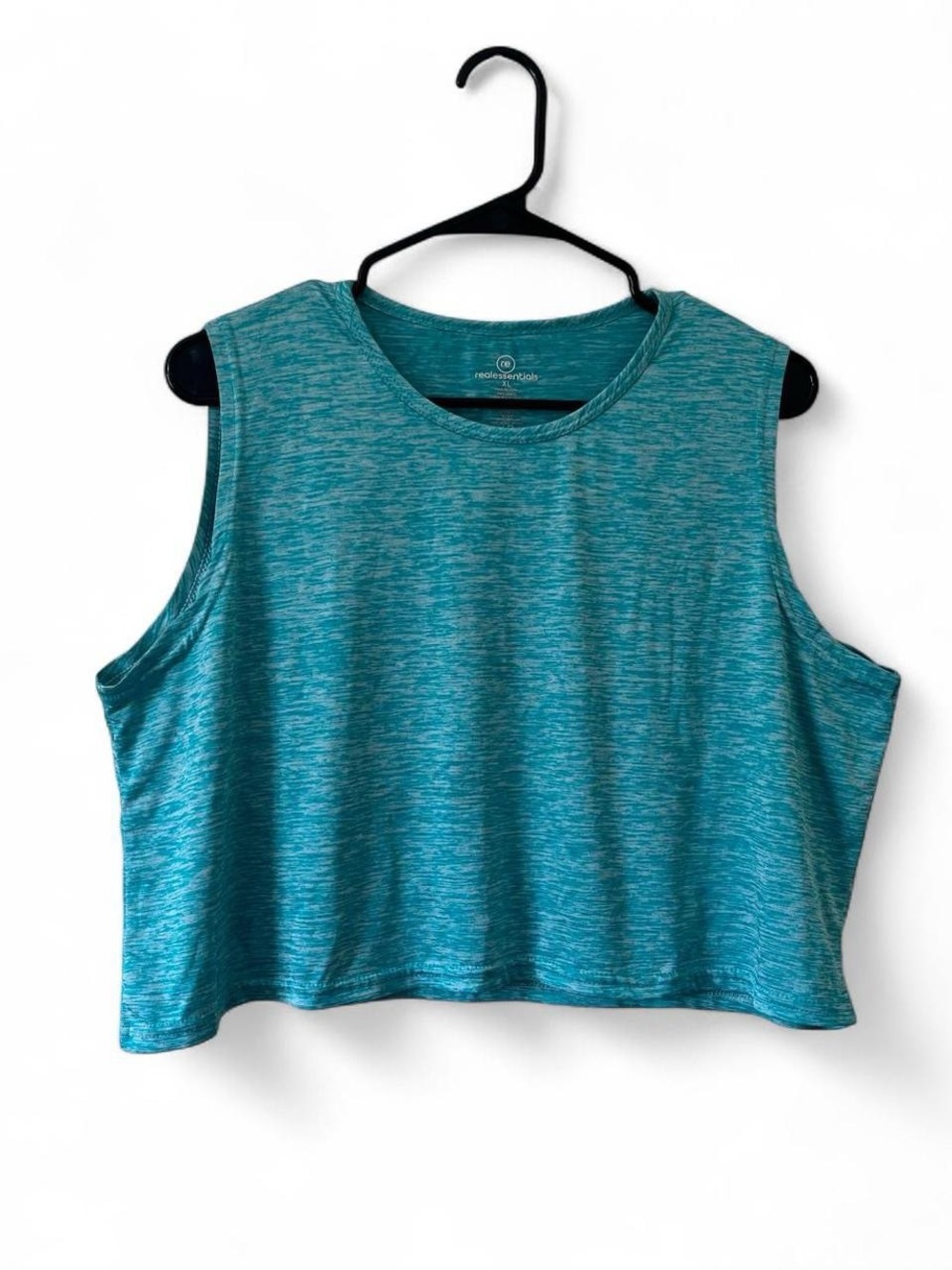 Women’s XL Dri-Fit Athletic Cropped Muscle Tee Summer Tank Real Essentials EUC